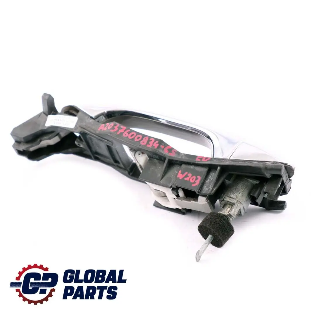 Mercedes-Benz C-Class W203 Front Right Door O/S Handle Cubanite Silver 723 to with Part number A2037600834 Mercedes-Benz C-Class W203 Front Right Door O/S Handle Cubanite Silver 723 - SKU rhd-A2037600834-CS - Part number A2037600834