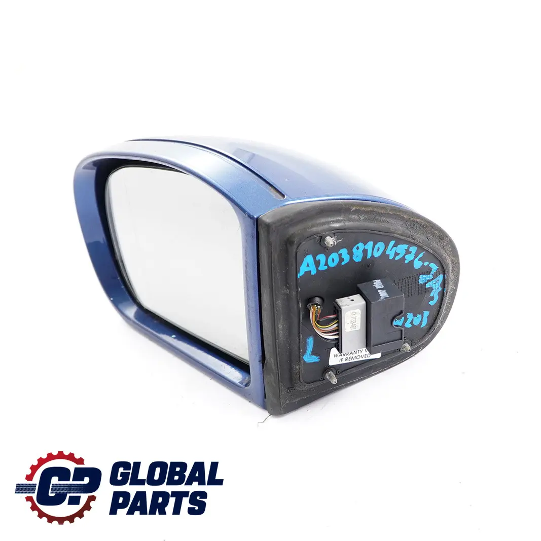 Mercedes-Benz C-Class W203 Left N/S Door Wing Mirror Jaspisblau Metallic - 345 to with Part number A2038104576 Mercedes-Benz C-Class W203 Left N/S Door Wing Mirror Jaspisblau Metallic - 345 - SKU rhd-A2038104576-JAS - Part number A2038104576