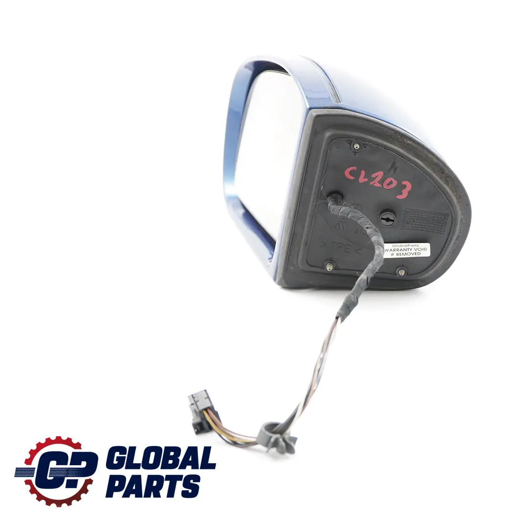  Mercedes-Benz C-Class W203 1 Left N/S Door Wing Mirror Jaspisblau Metallic 345 - SKU rhd-A2038104576-JAS1 - Part number A2038104576