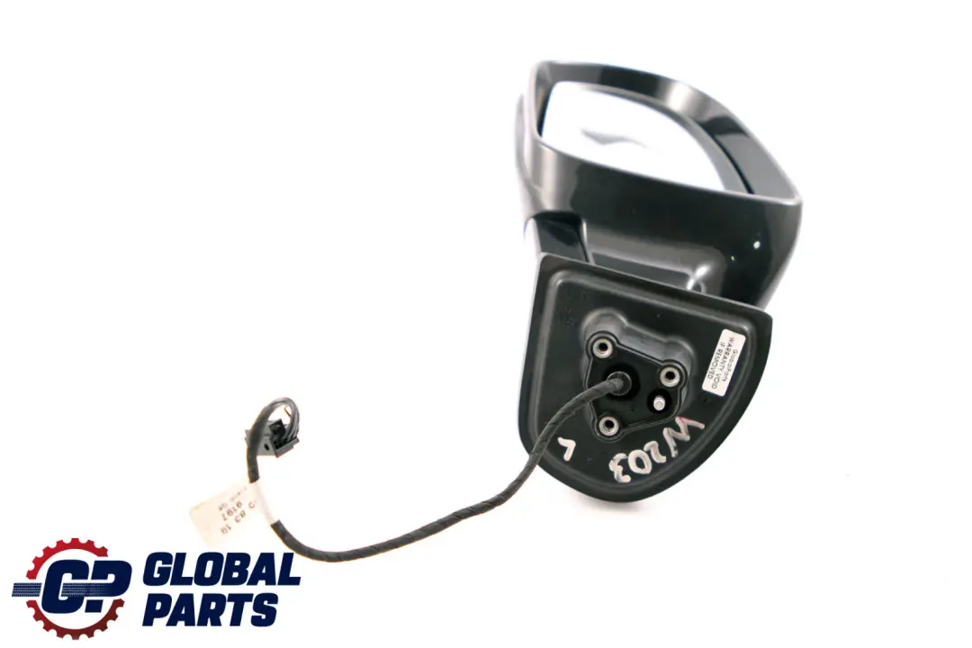 Mercedes C CLC Class CL203 S203 W203 Left N/S Wing Door Mirror Obsidian Black - SKU rhd-A2038104576-OB - Part number A2038104576