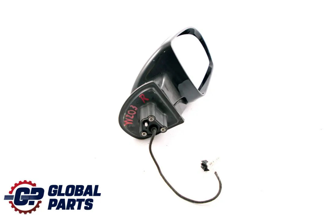 Mercedes C CLC Class CL203 S203 W203 Right O/S Wing Door Mirror Obsidian Black - SKU rhd-A2038106476-OB - Part number A2038106476