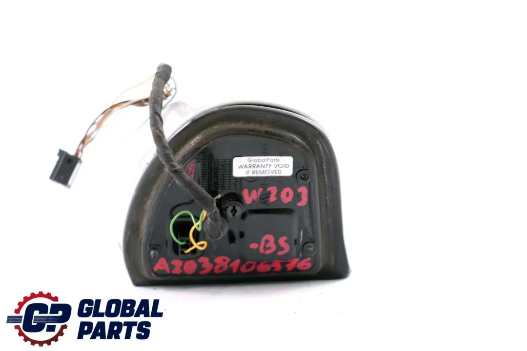  Mercedes-Benz C-Class W203 Left N/S Wing Door Mirror Foldable Brilliant Silver - SKU rhd-A2038106576 - Part number A2038106576