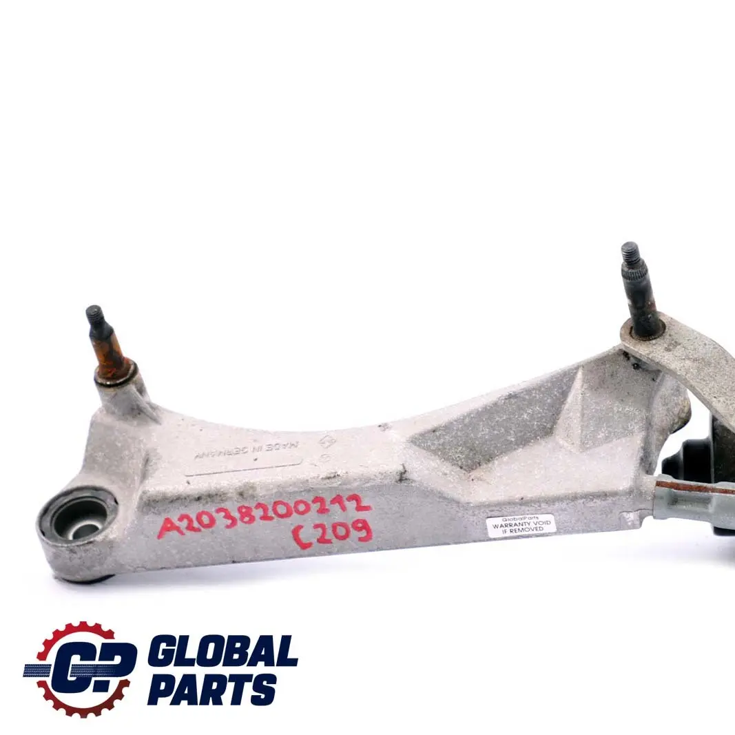 Mercedes CLK-Class C209 W209 Windscreen Wiper Linkage Motor System - SKU rhd-A2038200212 - Part number A2038200212