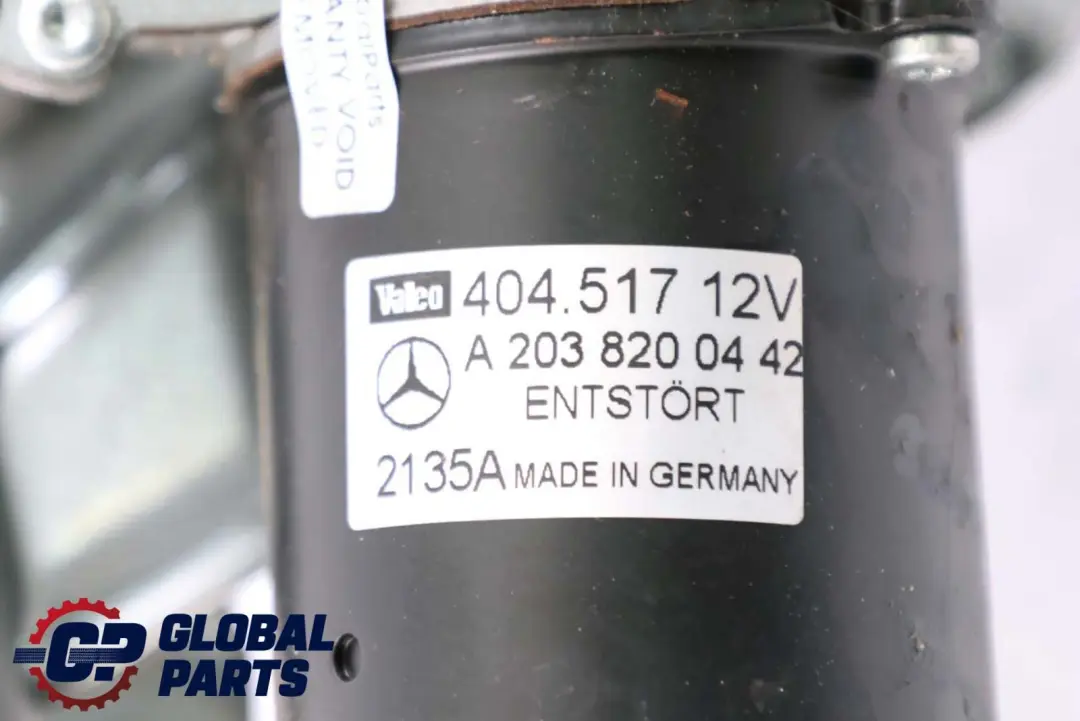  Mercedes-Benz C-Class W203 Windscreen Wiper Linkage Motor System A2038200442 - SKU rhd-A2038200612 - Part number A2038200612