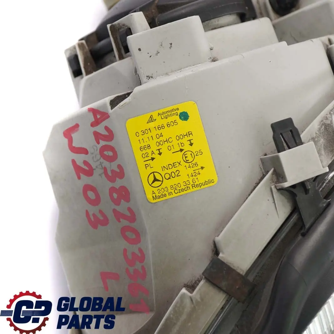 Mercedes-Benz C-Class W203 Headlight Headlamp Lamp Front Left N/S to with Part number A2038203361 Mercedes-Benz C-Class W203 Headlight Headlamp Lamp Front Left N/S - SKU rhd-A2038203361 - Part number A2038203361