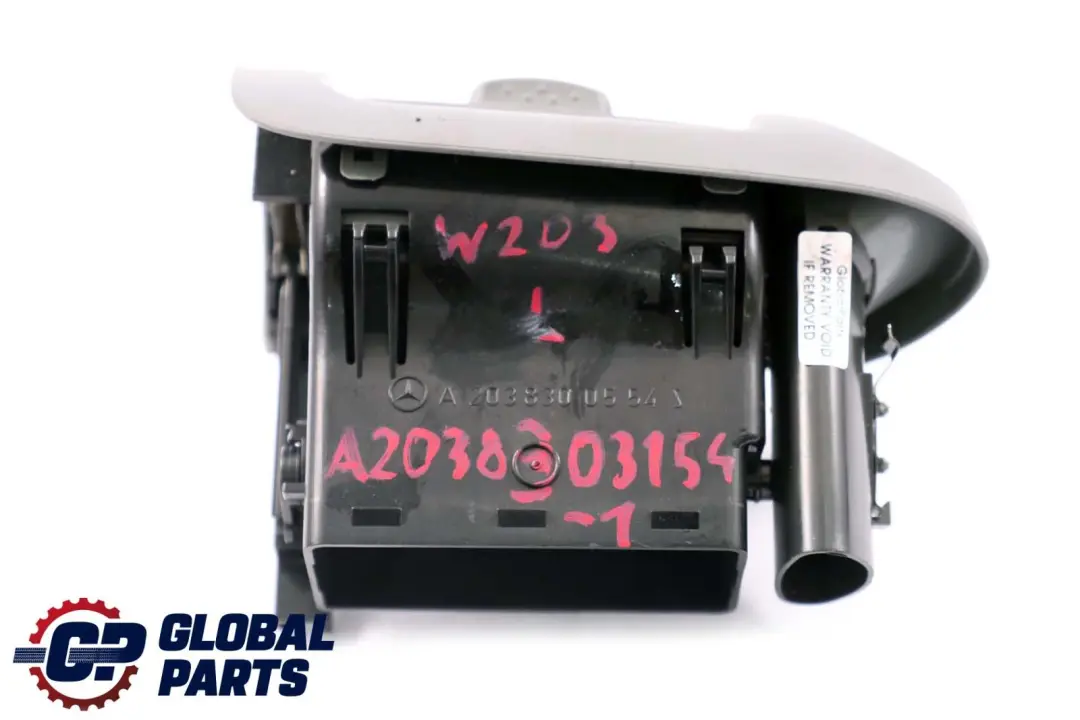 Fresh Air Grille Left N/S Vent Dashboard Grey A2038300554 to Mercedes C-Class W203 with Part number A2038303154 Mercedes C-Class W203 Fresh Air Grille Left N/S Vent Dashboard Grey A2038300554 - SKU rhd-A2038303154-1 - Part number A2038303154