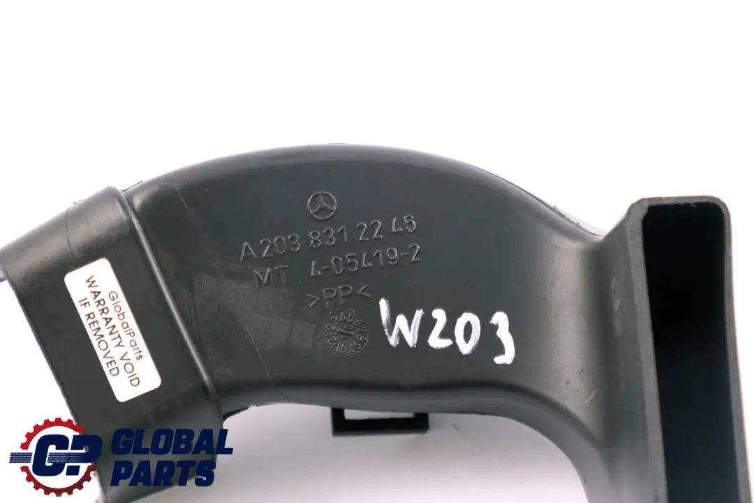 Mercedes-Benz C CLK Class CL203 W203 Channel Plastic Air Duct to with Part number A2038312246 Mercedes-Benz C CLK Class CL203 W203 Channel Plastic Air Duct - SKU rhd-A2038312246 - Part number A2038312246