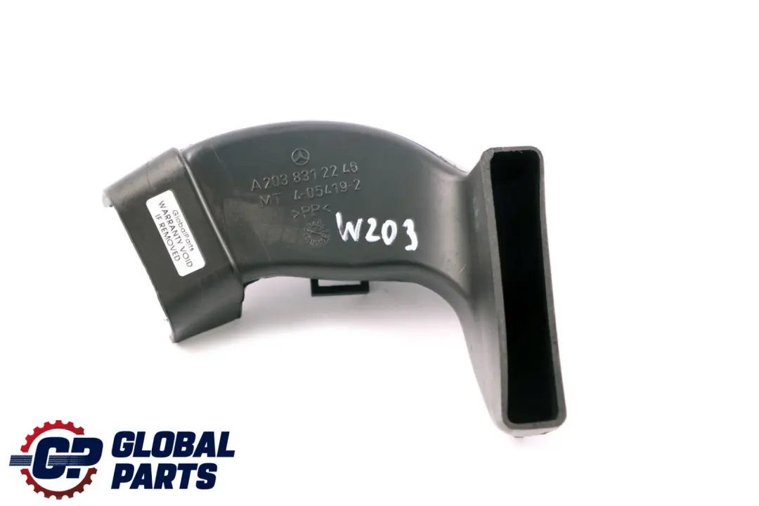 Mercedes-Benz C CLK Class CL203 W203 Channel Plastic Air Duct to with Part number A2038312246 Mercedes-Benz C CLK Class CL203 W203 Channel Plastic Air Duct - SKU rhd-A2038312246 - Part number A2038312246