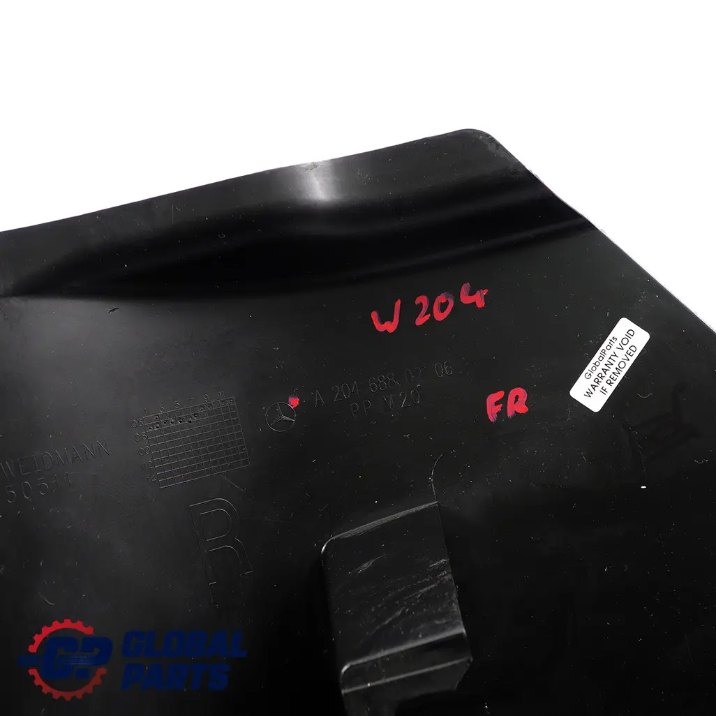 Mercedes-Benz C W204 Foot Area Interior Trim Panel Cover Right O/S to with Part number A2046880206 Mercedes-Benz C W204 Foot Area Interior Trim Panel Cover Right O/S - SKU rhd-A2046880206 - Part number A2046880206