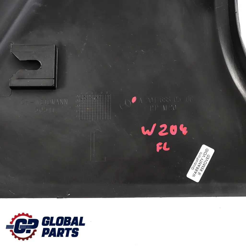  Mercedes-Benz C W204 Foot Area Interior Trim Panel Cover Left N/S - SKU rhd-A2046880306 - Part number A2046880306