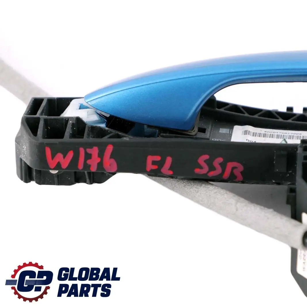 Mercedes-Benz A W176 Front Left Door N/S Handle South Sea Blue Metallic 162 to with Part number A2047601900 Mercedes-Benz A W176 Front Left Door N/S Handle South Sea Blue Metallic 162 - SKU rhd-A2047601900-SSB - Part number A2047601900