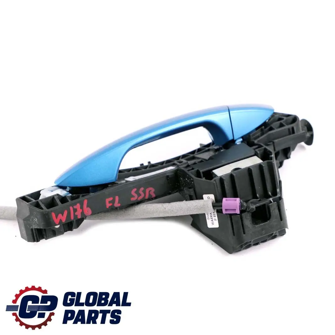 Mercedes-Benz A W176 Front Left Door N/S Handle South Sea Blue Metallic 162 to with Part number A2047601900 Mercedes-Benz A W176 Front Left Door N/S Handle South Sea Blue Metallic 162 - SKU rhd-A2047601900-SSB - Part number A2047601900
