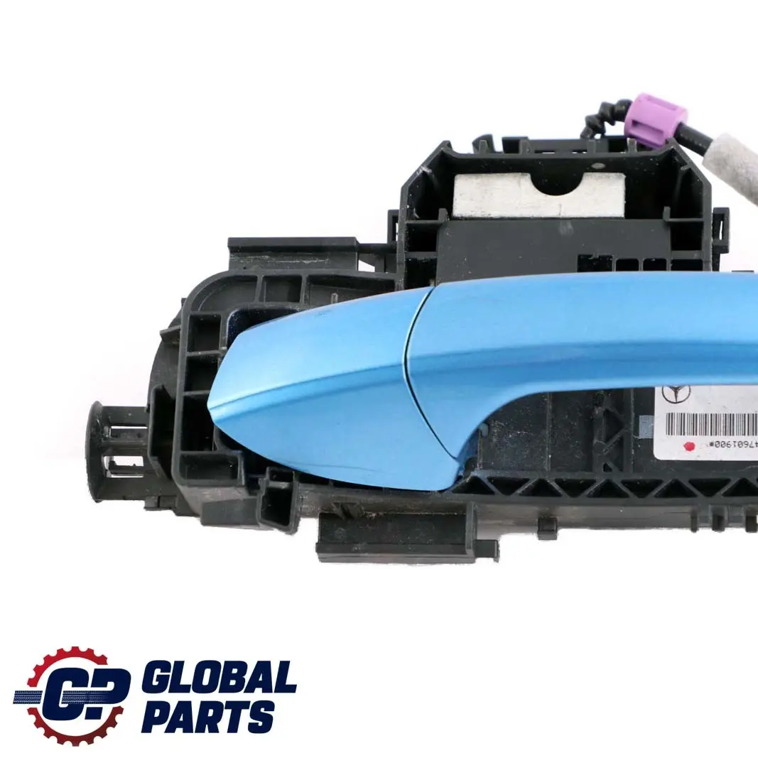 Mercedes-Benz A W176 Front Left Door N/S Handle South Sea Blue Metallic 162 to with Part number A2047601900 Mercedes-Benz A W176 Front Left Door N/S Handle South Sea Blue Metallic 162 - SKU rhd-A2047601900-SSB - Part number A2047601900