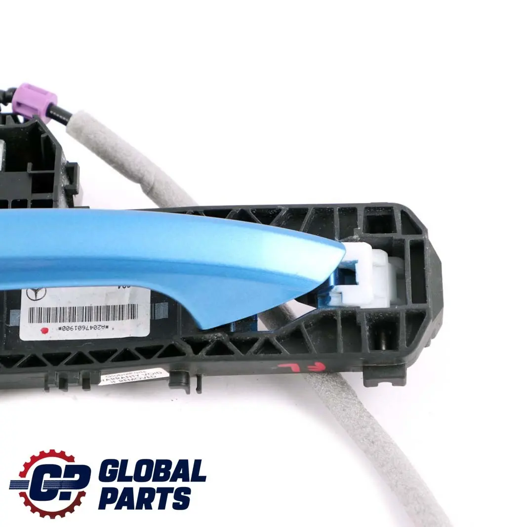 Mercedes-Benz A W176 Front Left Door N/S Handle South Sea Blue Metallic 162 to with Part number A2047601900 Mercedes-Benz A W176 Front Left Door N/S Handle South Sea Blue Metallic 162 - SKU rhd-A2047601900-SSB - Part number A2047601900