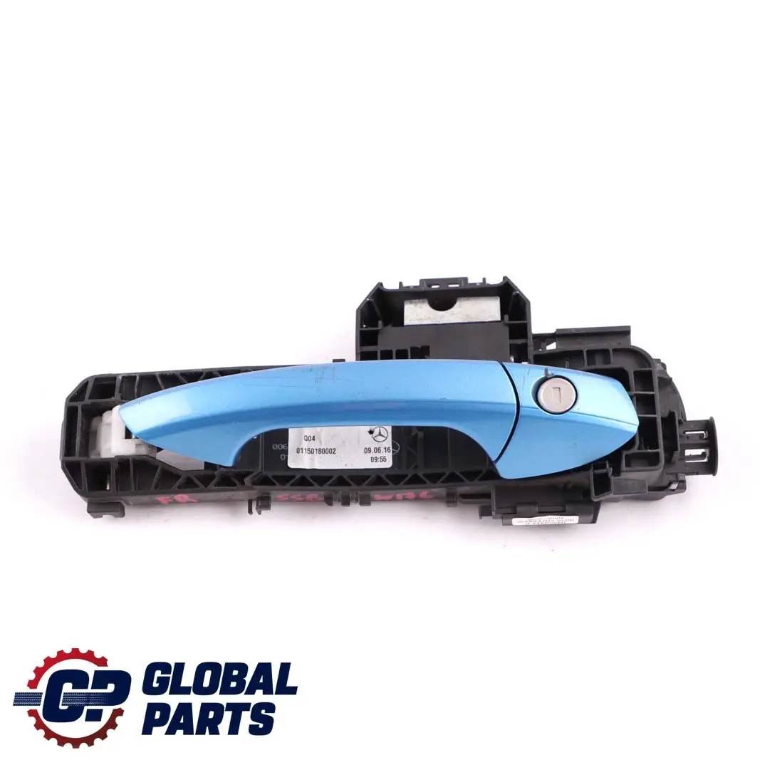 Mercedes-Benz A W176 Front Right Door O/S Handle South Sea Blue Metallic 162 to with Part number A2047602000 Mercedes-Benz A W176 Front Right Door O/S Handle South Sea Blue Metallic 162 - SKU rhd-A2047602000-SSB - Part number A2047602000