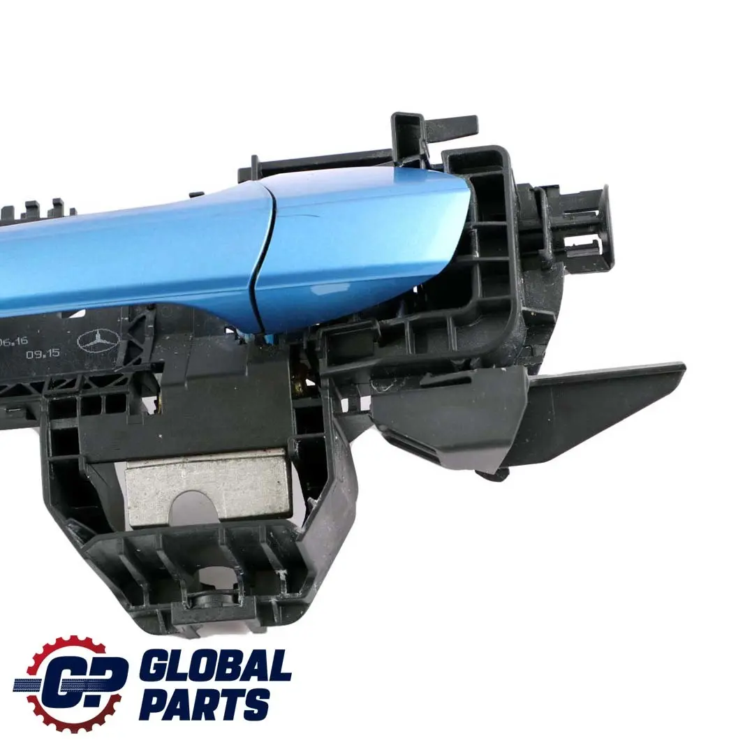  Mercedes-Benz A W176 Rear Left Door N/S Handle South Sea Blue Metallic 162 - SKU A2047602134-SSB - Part number A2047602134