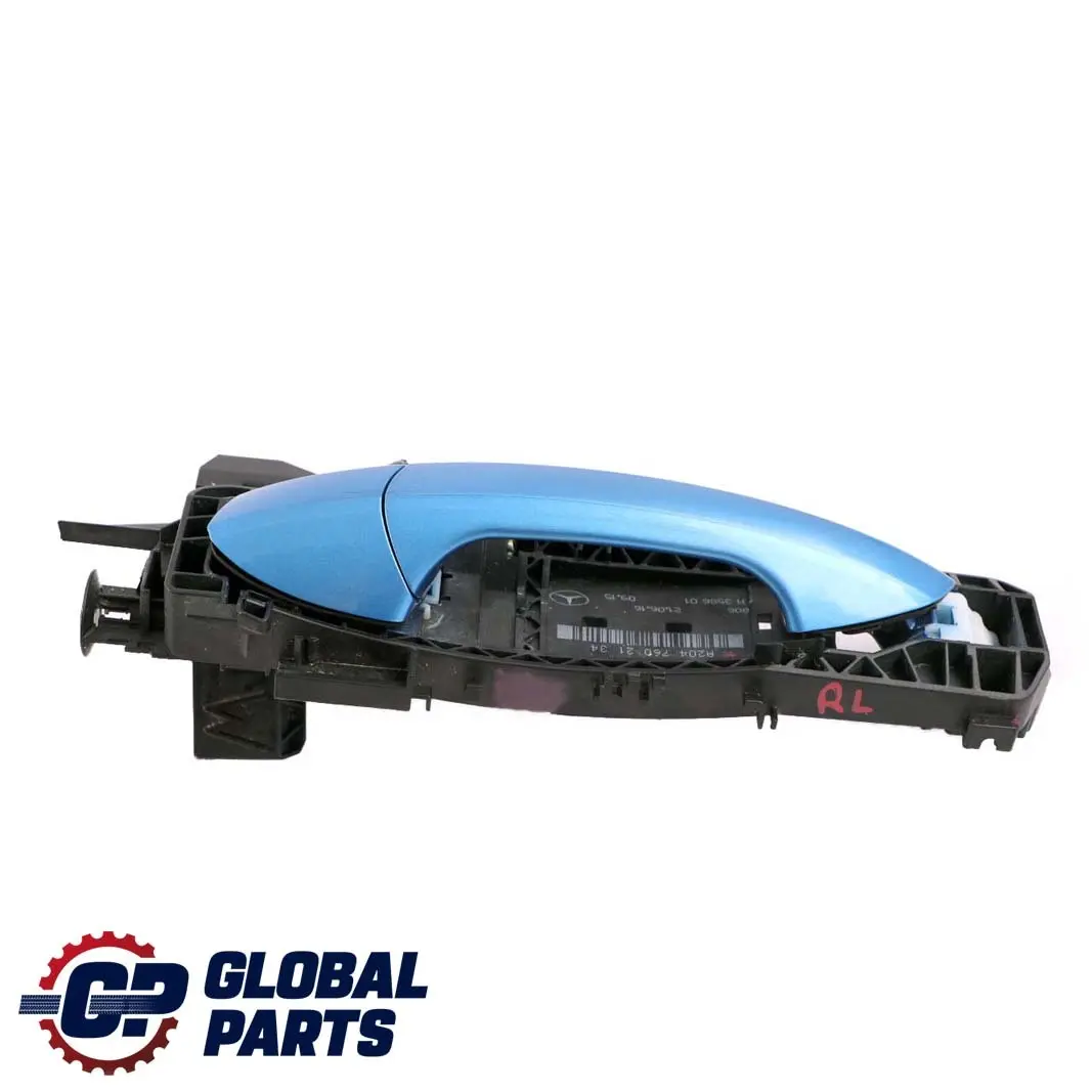 Mercedes-Benz A W176 Rear Left Door N/S Handle South Sea Blue Metallic 162 to with Part number A2047602134 Mercedes-Benz A W176 Rear Left Door N/S Handle South Sea Blue Metallic 162 - SKU A2047602134-SSB - Part number A2047602134