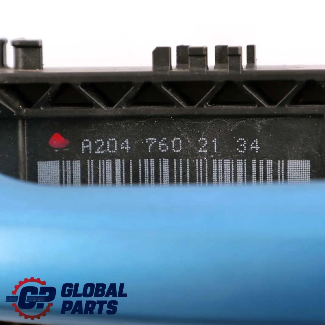 Mercedes-Benz A W176 Rear Left Door N/S Handle South Sea Blue Metallic 162 to with Part number A2047602134 Mercedes-Benz A W176 Rear Left Door N/S Handle South Sea Blue Metallic 162 - SKU A2047602134-SSB - Part number A2047602134