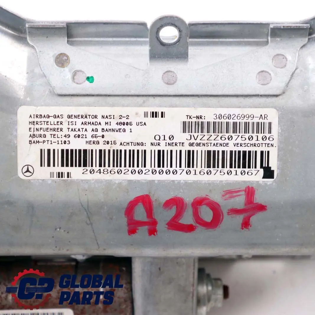 W207 Driver Side Front Right Knee Air Module to Mercedes W204 with Part number A2048602002 Mercedes W204 W207 Driver Side Front Right Knee Air Module - SKU rhd-A2048602002 - Part number A2048602002