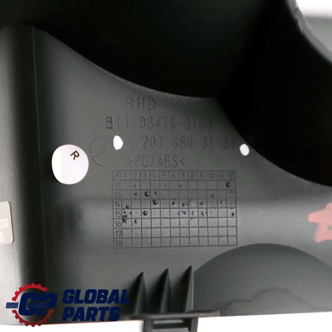 Mercedes-Benz E-Class W207 Instrument Cluster Speedo Clocks Cover Trim to with Part number A2076803189 Mercedes-Benz E-Class W207 Instrument Cluster Speedo Clocks Cover Trim - SKU rhd-A2076803189 - Part number A2076803189