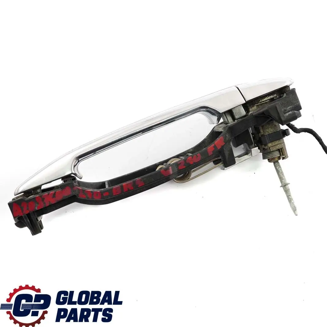  Mercedes-Benz W208 W210 Front Right O/S Handle Grab Brillantsilber Silver 744 - SKU rhd-A2087600270-BRS - Part number A2087600270