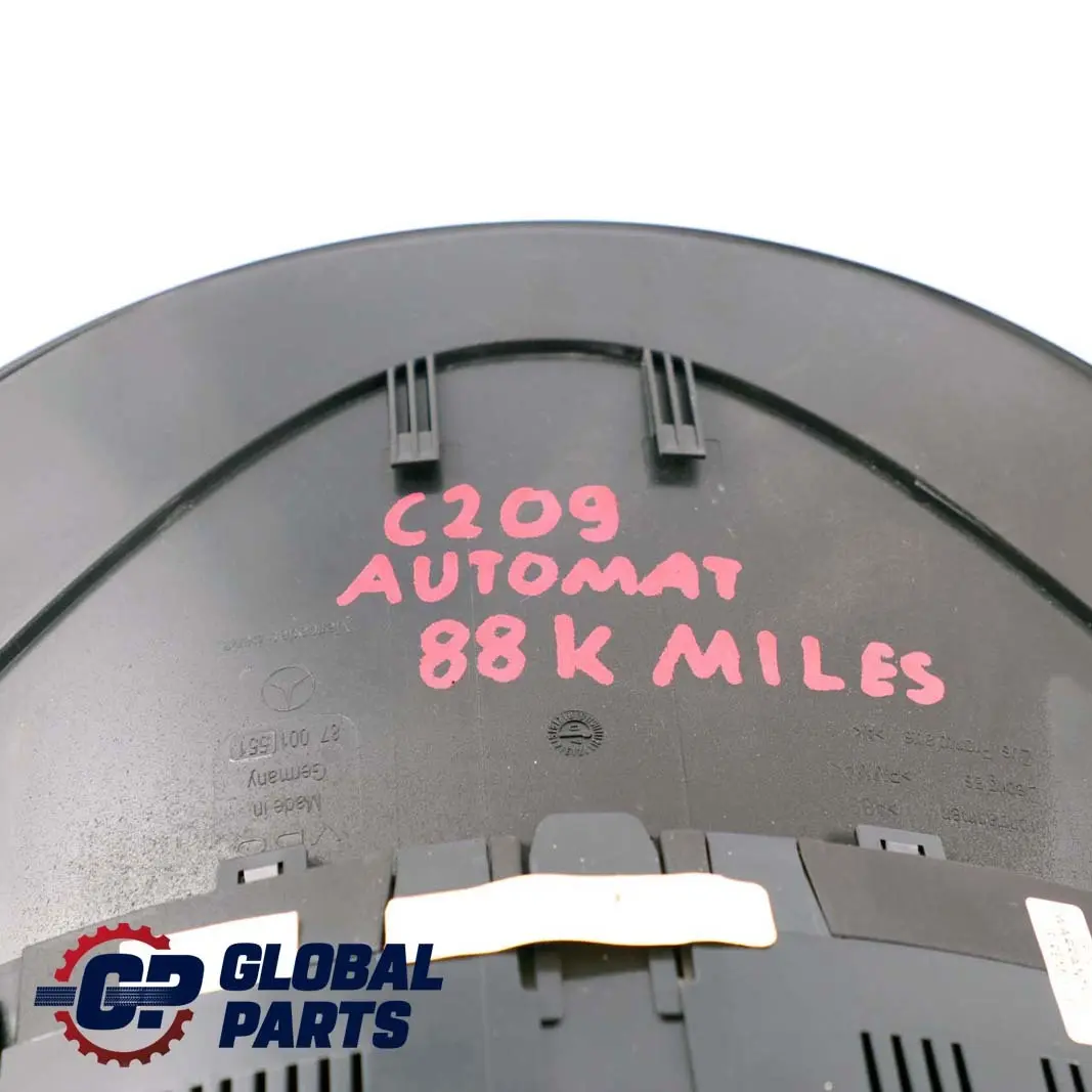 CLK-Class C209 Instrument Cluster Speedo Clocks Automatic to Mercedes with Part number A2095408947 Mercedes CLK-Class C209 Instrument Cluster Speedo Clocks Automatic - SKU rhd-A2095408947 - Part number A2095408947