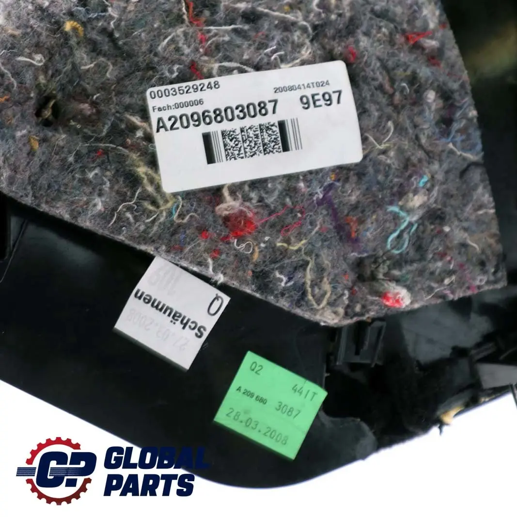 Mercedes-Benz CLK-Class C209 Dashboard Dash Trim Panel Cover Black to with Part number A2096803087 Mercedes-Benz CLK-Class C209 Dashboard Dash Trim Panel Cover Black - SKU rhd-A2096803087 - Part number A2096803087