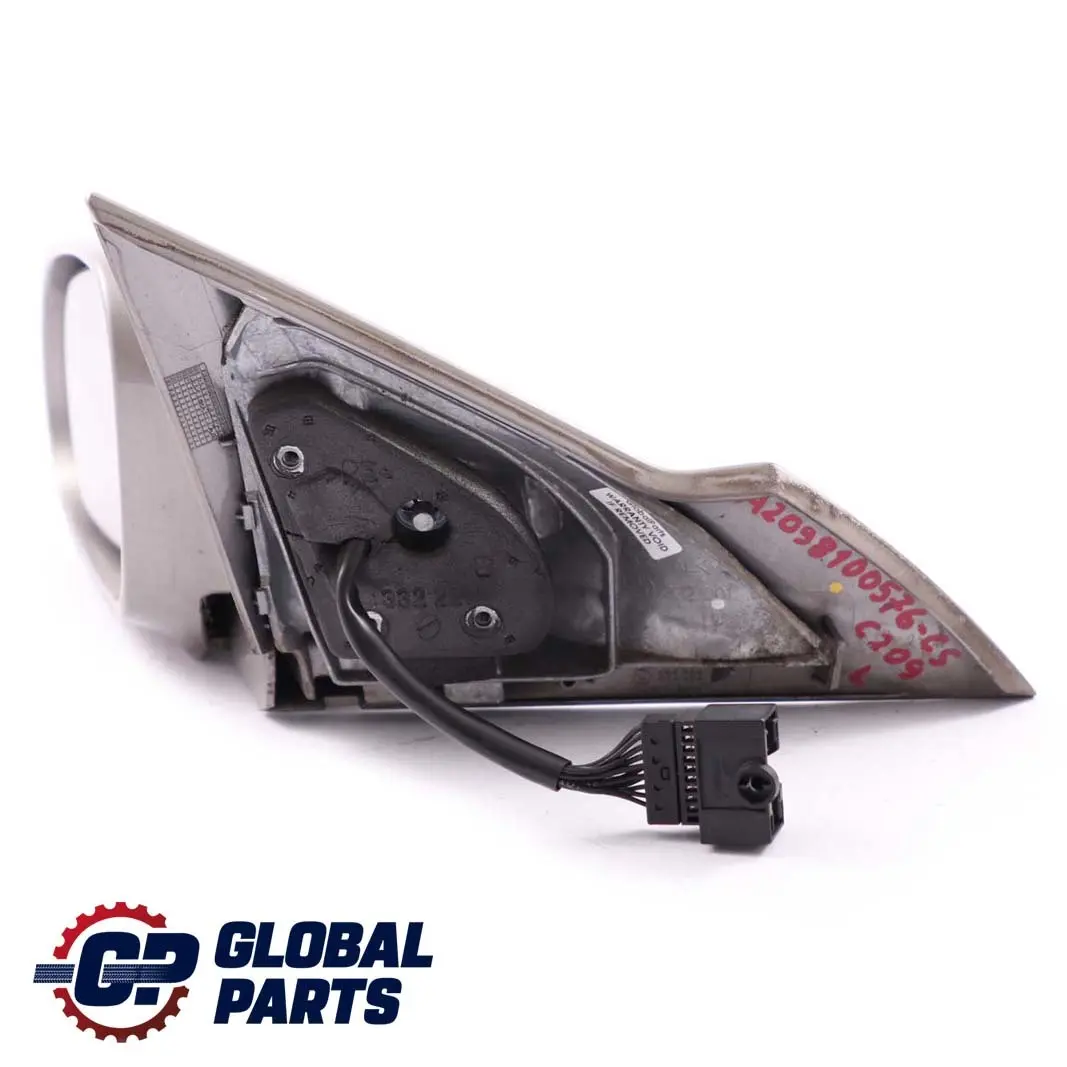 CLK-Class C209 Left N/S Power Fold Wing Mirror Cubanite Silver 723 to Mercedes with Part number A2098100576 Mercedes CLK-Class C209 Left N/S Power Fold Wing Mirror Cubanite Silver 723 - SKU rhd-A2098100576 - Part number A2098100576