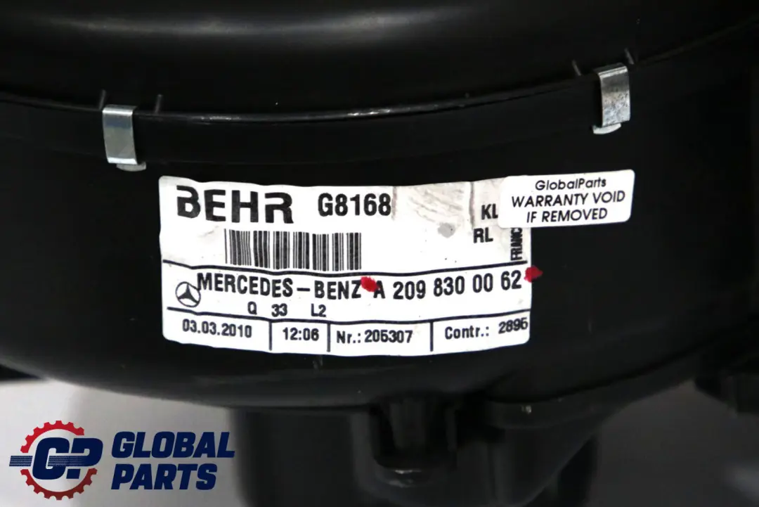 Mercedes C CLK W203 C209 Air Conditioning Heater Matrix Unit Housing Box - SKU rhd-A2098300062 - Part number A2098300062