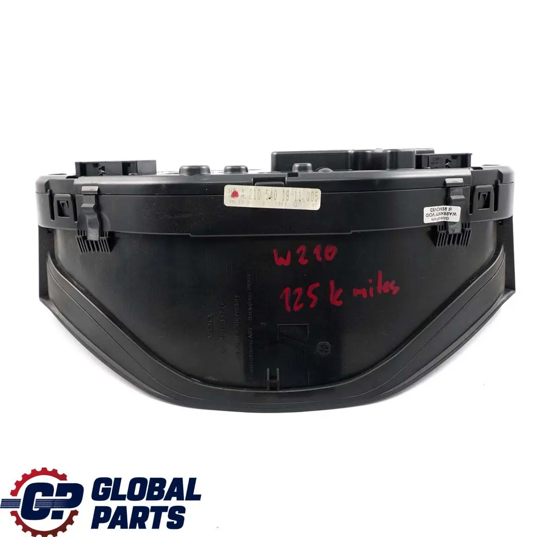 Mercedes-Benz E W210 Instrument Cluster Speedo Clocks Automatic to with Part number A2105401911 Mercedes-Benz E W210 Instrument Cluster Speedo Clocks Automatic - SKU rhd-A2105401911 - Part number A2105401911