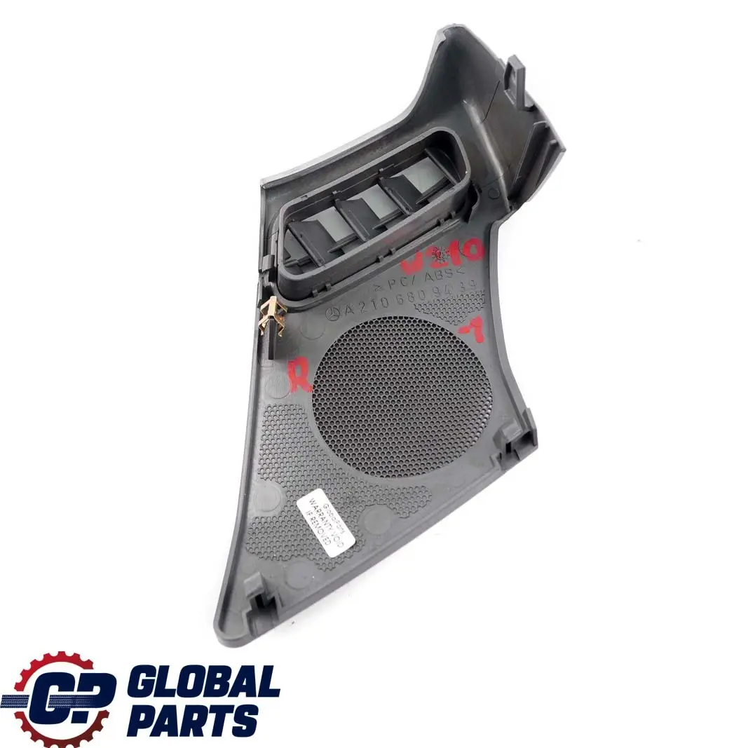 Mercedes-Benz E W210 1 Dashboard Right Speaker Cover Panel Trim O/S to with Part number A2106809439 Mercedes-Benz E W210 1 Dashboard Right Speaker Cover Panel Trim O/S - SKU rhd-A2106809439-1 - Part number A2106809439