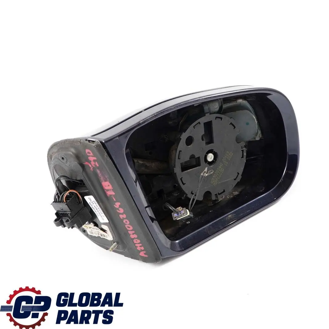 Mercedes-Benz E W210 Right O/S Wing Door Mirror Tanzanite Blue Metallic 359 to with Part number A2108100264 Mercedes-Benz E W210 Right O/S Wing Door Mirror Tanzanite Blue Metallic 359 - SKU rhd-A2108100264-TB - Part number A2108100264
