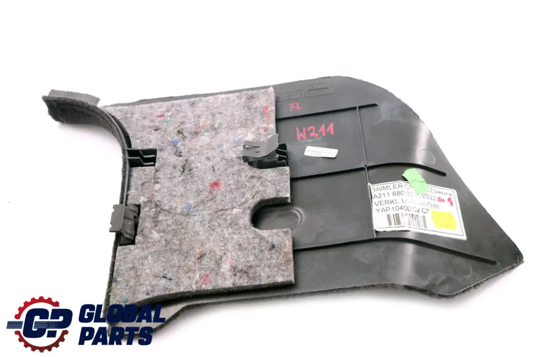 Left N/S Panel Trim Cover Front Black to Mercedes E-Class S211 W211 with Part number A2116800306 Mercedes E-Class S211 W211 Left N/S Panel Trim Cover Front Black - SKU rhd-A2116800306-1 - Part number A2116800306