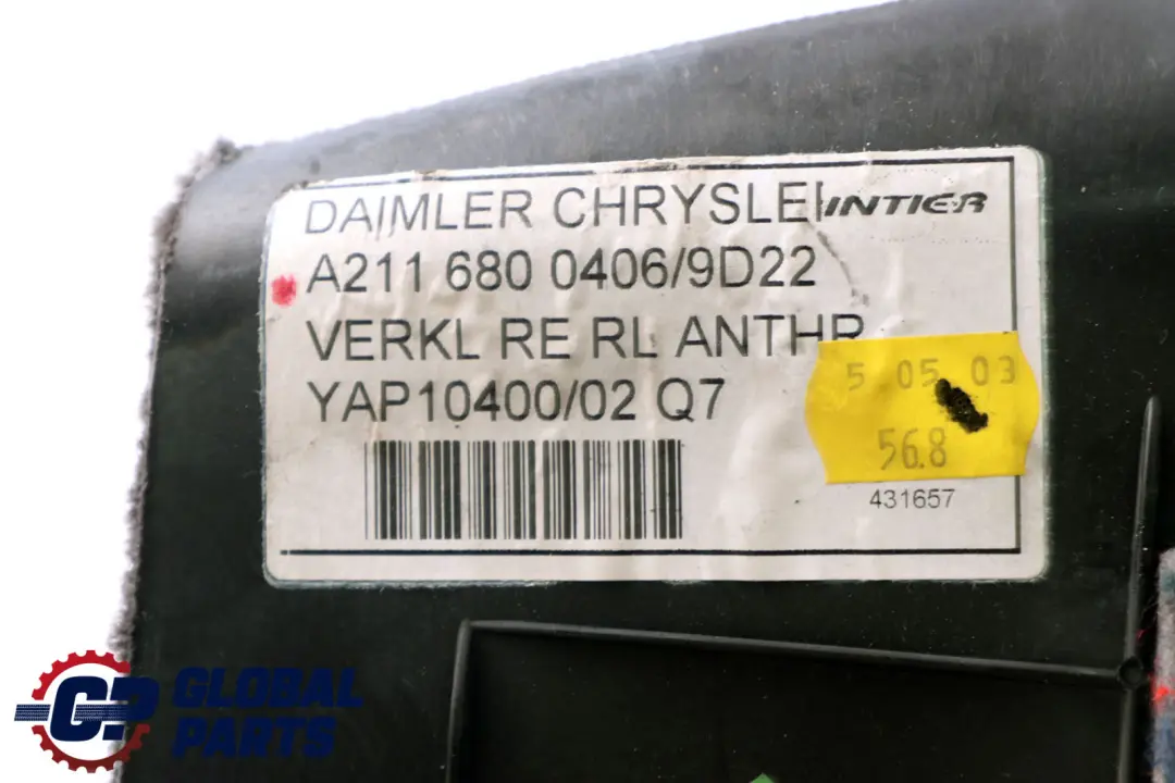 Right O/S Panel Trim Cover Front Black to Mercedes E-Class S211 W211 with Part number A2116800406 Mercedes E-Class S211 W211 Right O/S Panel Trim Cover Front Black - SKU rhd-A2116800406 - Part number A2116800406