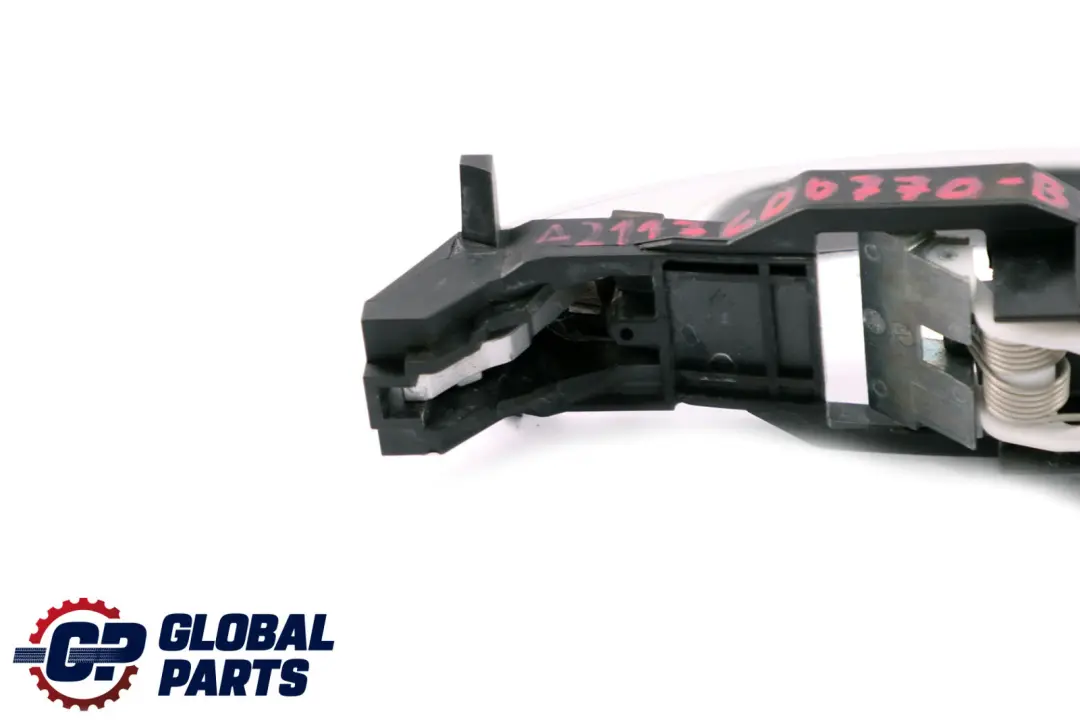 Front Left N/S Handle Grab Brilliant Silver Metallic 744U to Mercedes E-Class S211 with Part number A2117600770 Mercedes E-Class S211 Front Left N/S Handle Grab Brilliant Silver Metallic 744U - SKU rhd-A2117600770-BS - Part number A2117600770