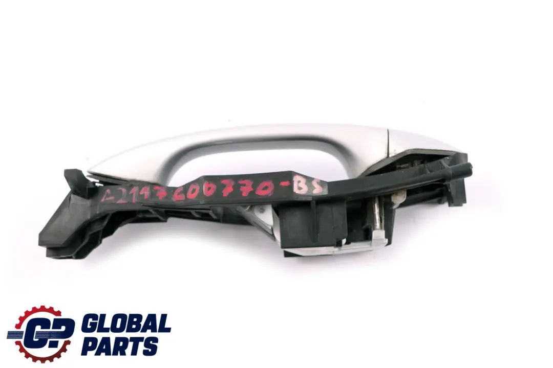 Front Left N/S Handle Grab Brilliant Silver Metallic 744U to Mercedes E-Class S211 with Part number A2117600770 Mercedes E-Class S211 Front Left N/S Handle Grab Brilliant Silver Metallic 744U - SKU rhd-A2117600770-BS - Part number A2117600770