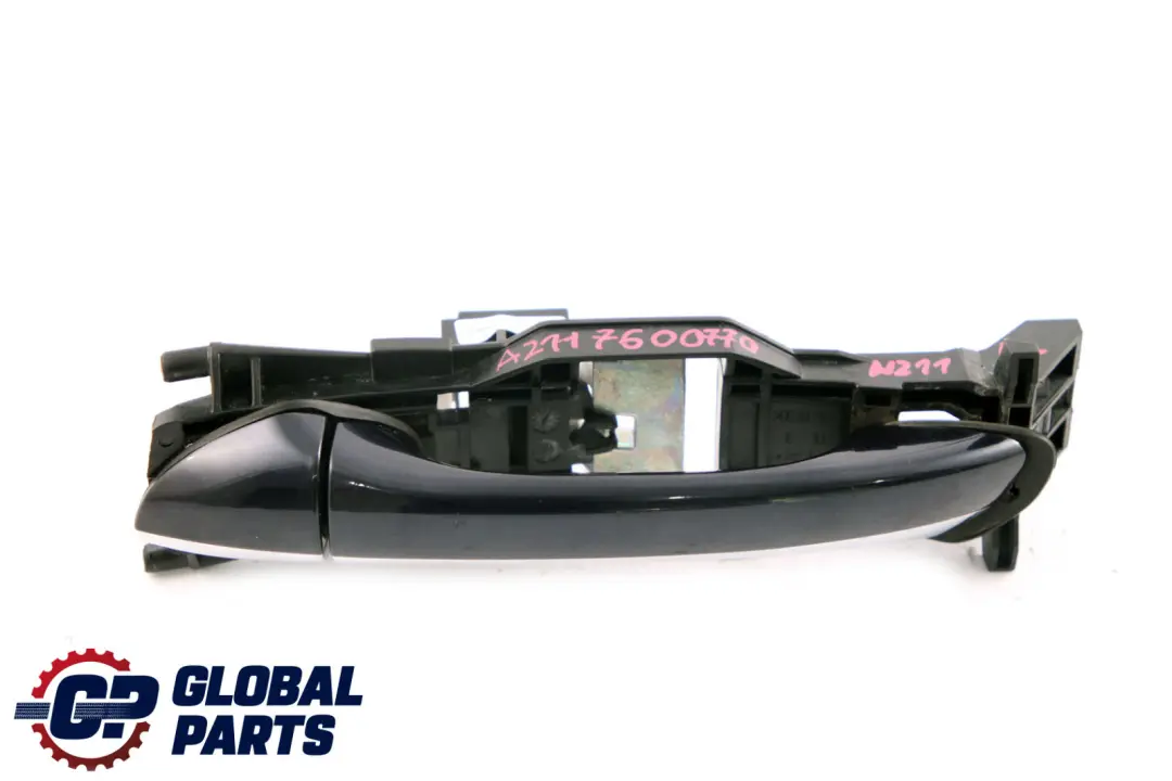 Handle Front Left N/S Tanzanite Blue Metallic Finish 359U to Mercedes E-Class S211 with Part number A2117600770 Mercedes E-Class S211 Handle Front Left N/S Tanzanite Blue Metallic Finish 359U - SKU rhd-A2117600770 - Part number A2117600770