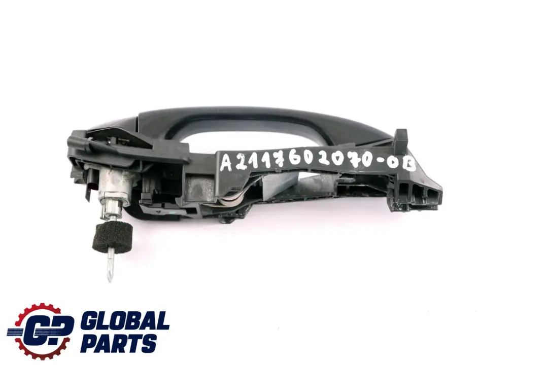 Front Right O/S External Door Handle Obsidian Black to Mercedes CLC-Class CL203 with Part number A2117602070 Mercedes CLC-Class CL203 Front Right O/S External Door Handle Obsidian Black - SKU rhd-A2117602070-OB - Part number A2117602070