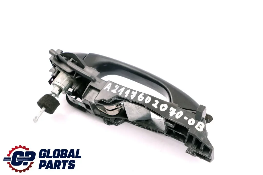 Front Right O/S External Door Handle Obsidian Black to Mercedes CLC-Class CL203 with Part number A2117602070 Mercedes CLC-Class CL203 Front Right O/S External Door Handle Obsidian Black - SKU rhd-A2117602070-OB - Part number A2117602070