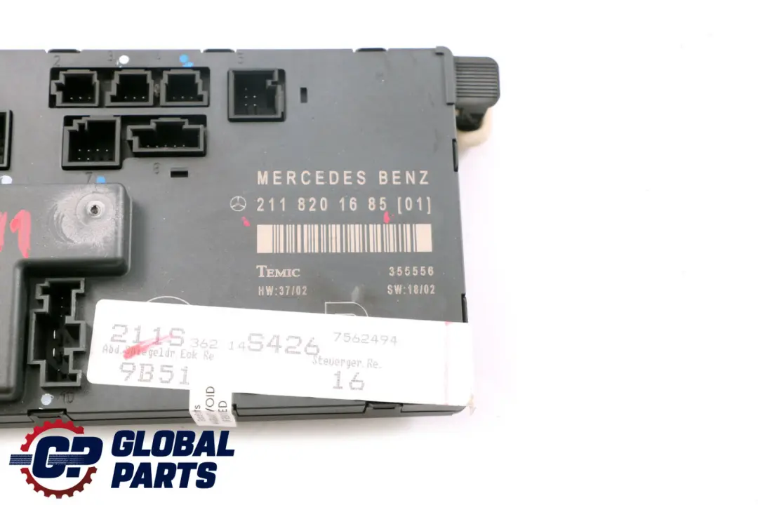  Mercedes-Benz E-Class W211 Front Right O/S Driver Door Control Module Unit ECU - SKU rhd-A2118201685 - Part number A2118201685