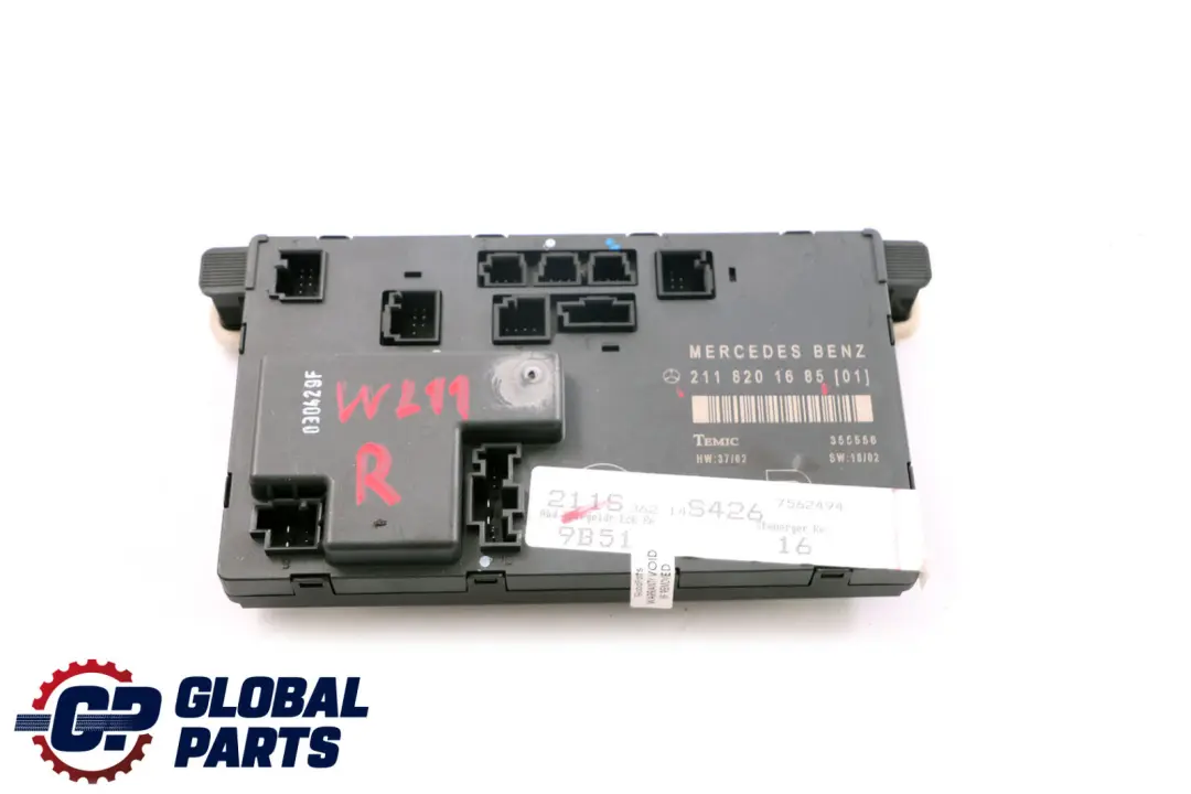 Mercedes-Benz E-Class W211 Front Right O/S Driver Door Control Module Unit ECU to with Part number A2118201685 Mercedes-Benz E-Class W211 Front Right O/S Driver Door Control Module Unit ECU - SKU rhd-A2118201685 - Part number A2118201685