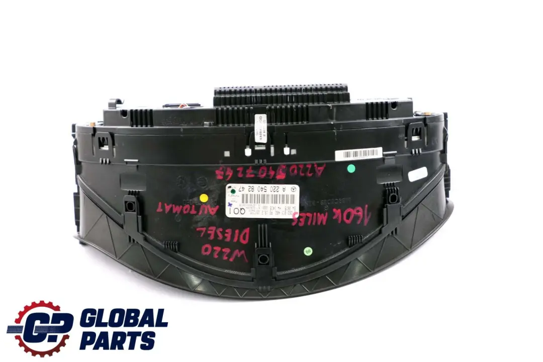 Mercedes S-Class W220 Instrument Cluster Speedo Clocks Automatic A2205408247 - SKU rhd-A2205407247 - Part number A2205407247