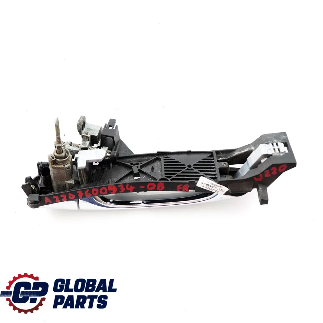 Mercedes-Benz S-Class W220 Front Right Door O/S Handle Horizon Blue 347 to with Part number A2207600434 Mercedes-Benz S-Class W220 Front Right Door O/S Handle Horizon Blue 347 - SKU rhd-A2207600434-QB - Part number A2207600434
