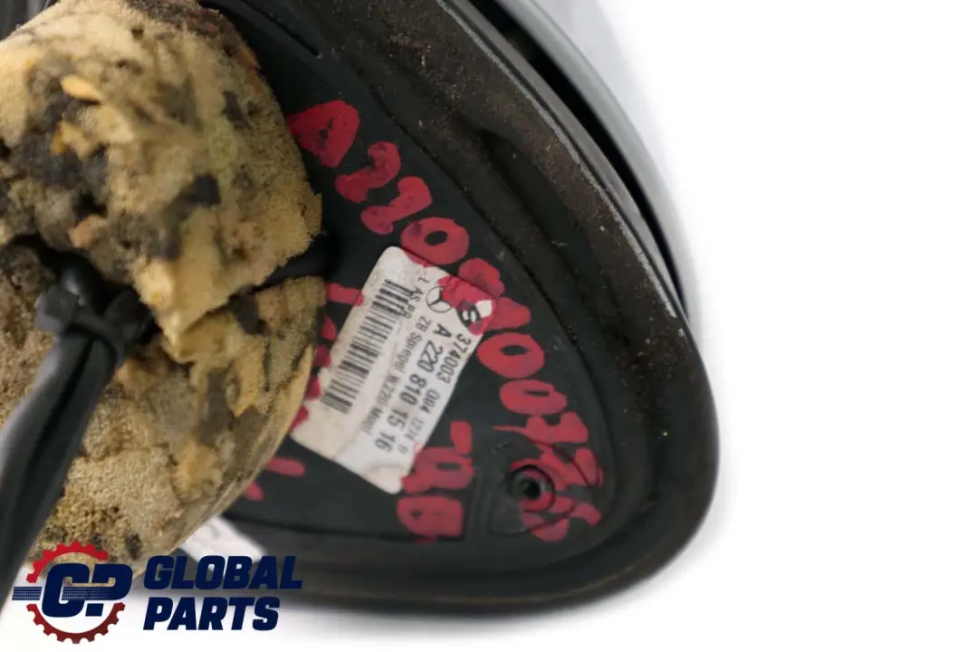 Class C215 W220 Left N/S Wing Door Mirror Blue Chalcedonblau to Mercedes CL S with Part number A2208100776 Mercedes CL S Class C215 W220 Left N/S Wing Door Mirror Blue Chalcedonblau - SKU rhd-A2208100776-QB - Part number A2208100776