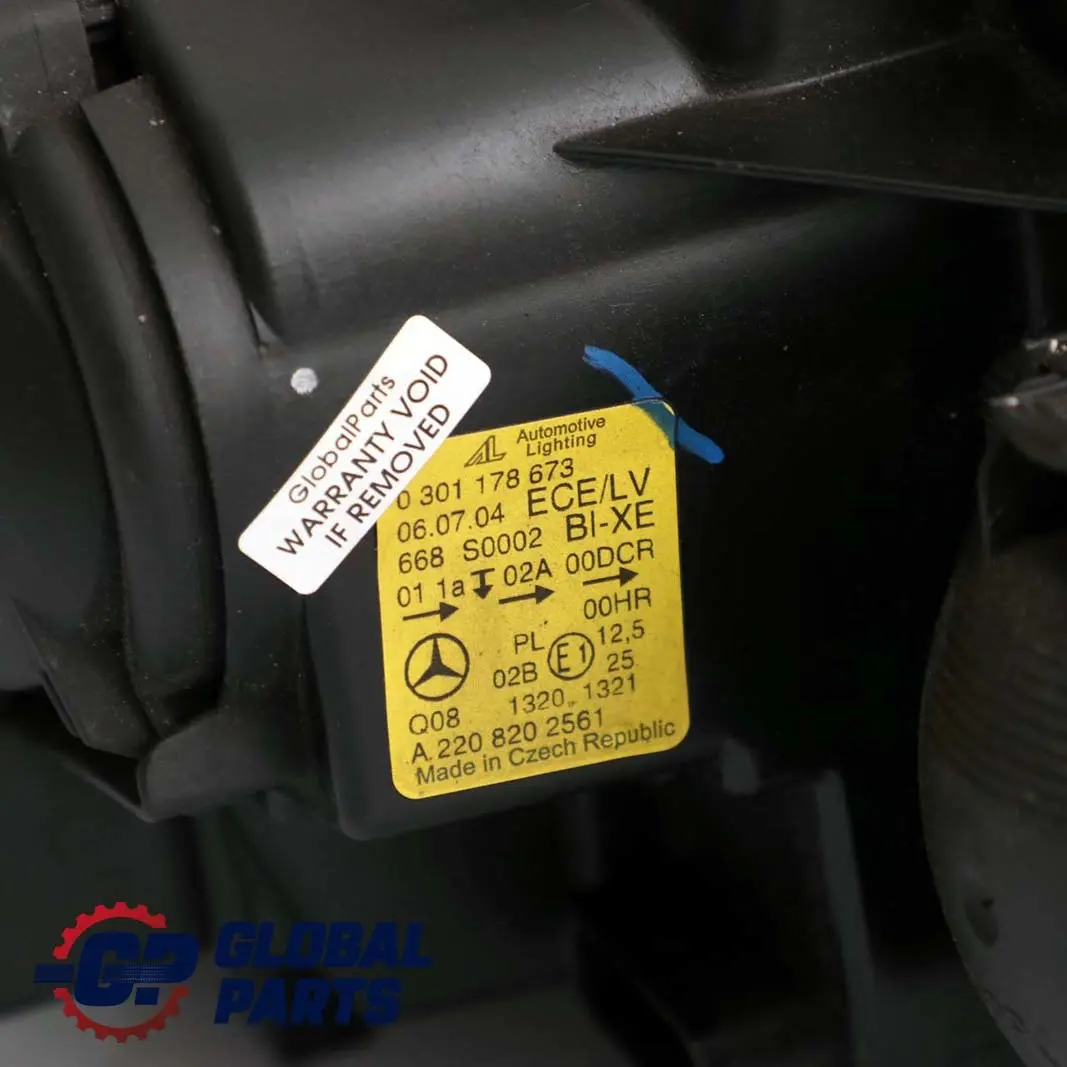 Mercedes-Benz S W220 Xenon Headlight Headlamp Lamp Front Left N/S to with Part number A2208202561 Mercedes-Benz S W220 Xenon Headlight Headlamp Lamp Front Left N/S - SKU rhd-A2208202561-1 - Part number A2208202561