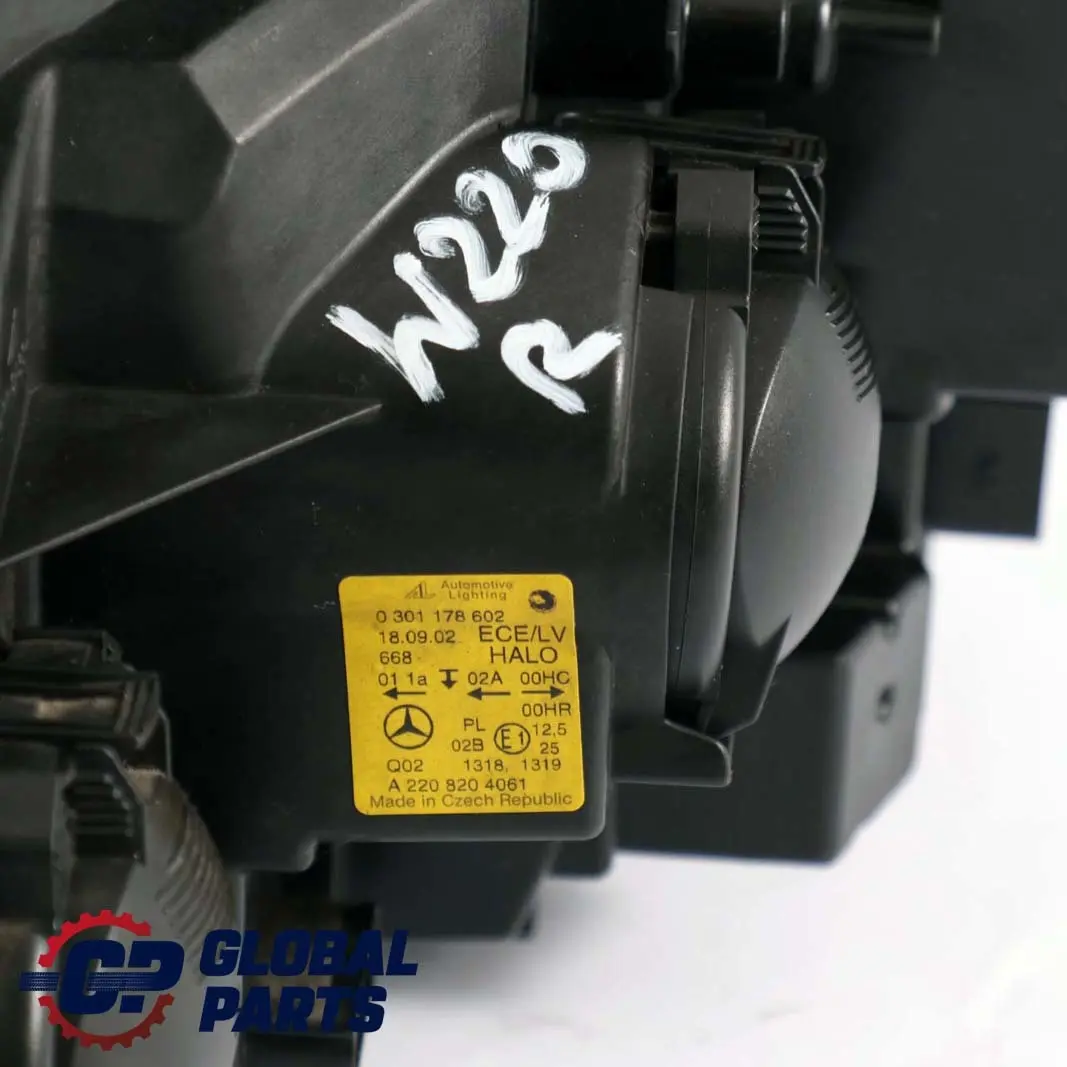 Mercedes-Benz S W220 Headlight Headlamp Lamp Front Right O/S to with Part number A2208204061 Mercedes-Benz S W220 Headlight Headlamp Lamp Front Right O/S - SKU rhd-A2208204061 - Part number A2208204061