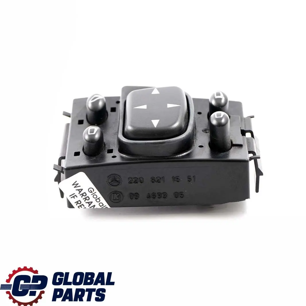 Mercedes-Benz CL S C215 W220 Wing Mirror Control Switch Button to with Part number A2208211551 Mercedes-Benz CL S C215 W220 Wing Mirror Control Switch Button - SKU rhd-A2208211551 - Part number A2208211551