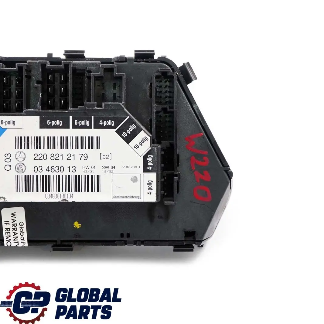  Mercedes-Benz S-Class W220 Seat Control Switch Front Left Passenger - SKU rhd-A2208212179 - Part number A2208212179