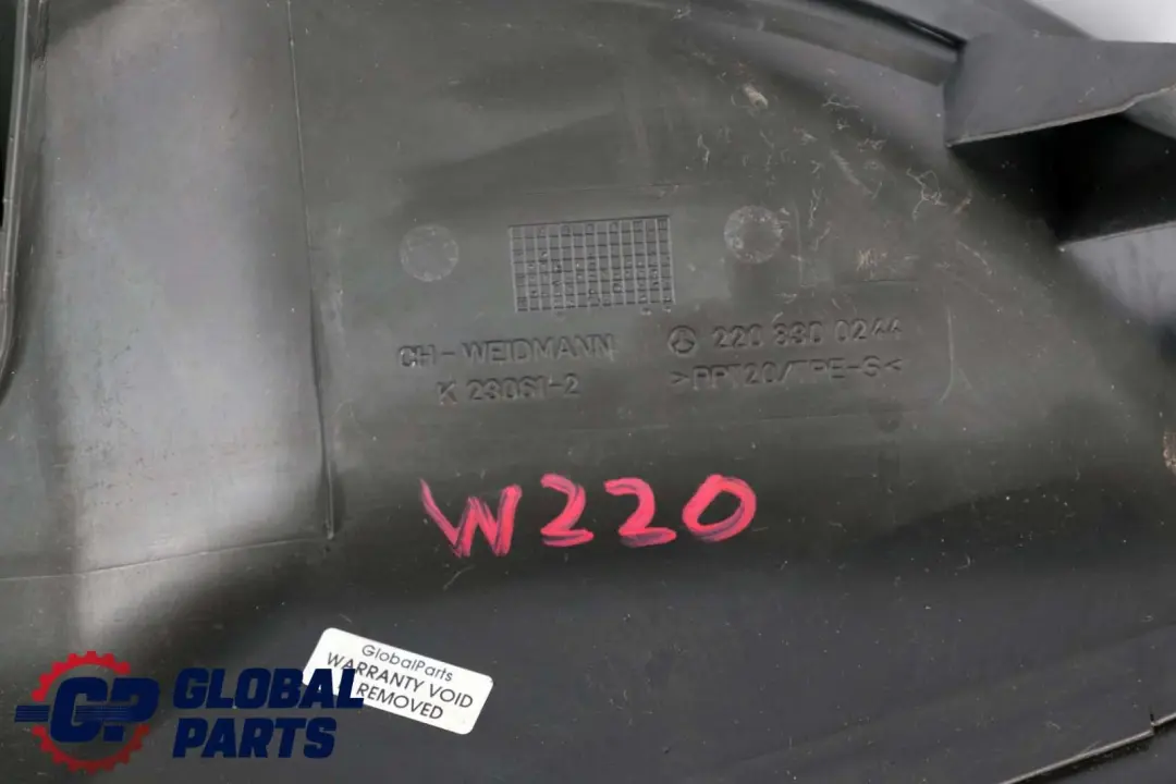 Class C215 W220 Air Cabin Intake Filter Box Housing to Mercedes CL S with Part number A2208300244 Mercedes CL S Class C215 W220 Air Cabin Intake Filter Box Housing - SKU rhd-A2208300244 - Part number A2208300244