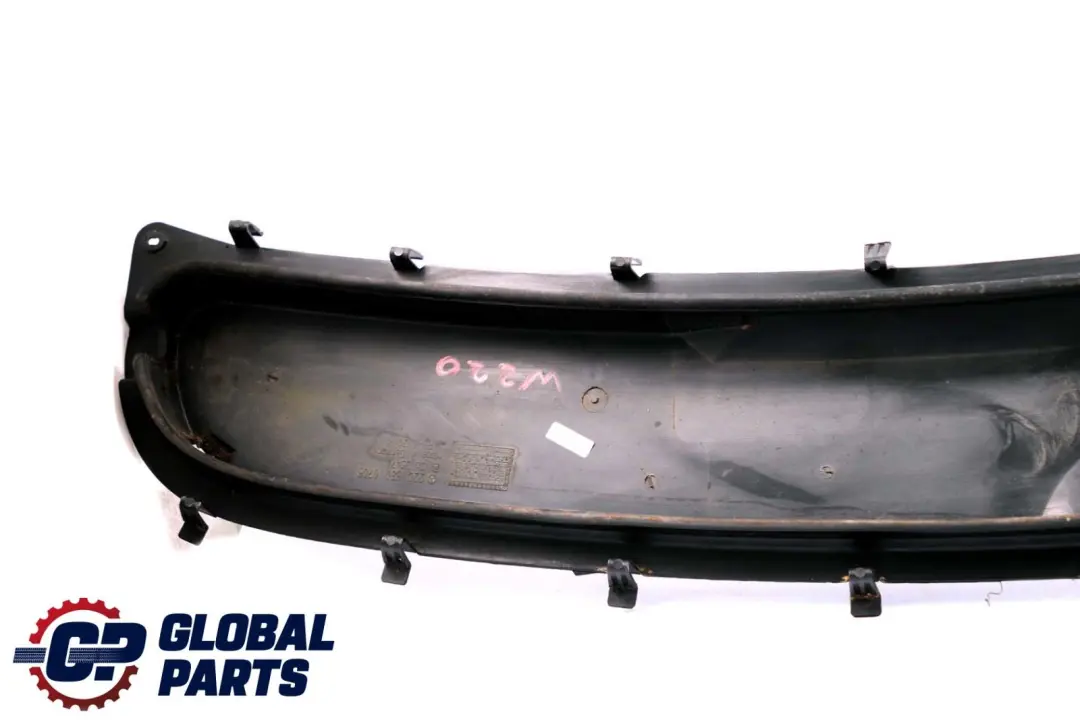 Class C215 W220 Lower Bonnet Grill Drain Panel Cover to Mercedes CL S with Part number A2208800705 Mercedes CL S Class C215 W220 Lower Bonnet Grill Drain Panel Cover - SKU rhd-A2208800705 - Part number A2208800705